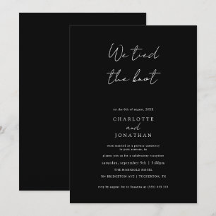 Invitación Nosotros Atamos el Nudo Boda de Elopamiento Escrit
