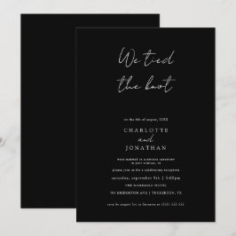 Invitación Nosotros Atamos el Nudo Boda Escrita a Mano