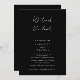 Invitación Nosotros Atamos el Nudo Boda Escrita a Mano Fuga