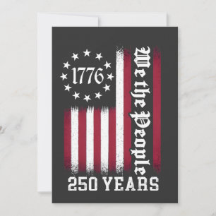 Invitación Nosotros El Pueblo 250 Años Aniversario EE. UU.  