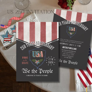 Invitación Nosotros el Pueblo Conmemoración Patriótica US 250