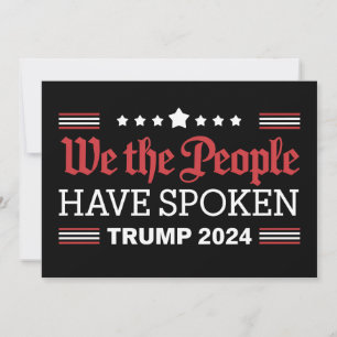 Invitación Nosotros El Pueblo Hemos Hablado Trump 2024