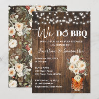 Nosotros hacemos Barbacoa Pareja Ducha País Boda d