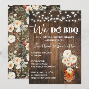 Invitación Nosotros hacemos Barbacoa Pareja Ducha País Boda d