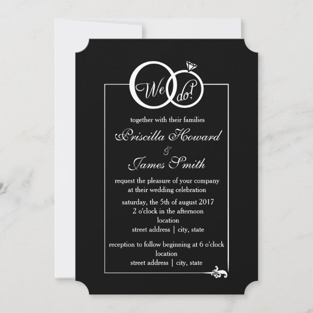 Invitación Nosotros hacemos Boda (Anverso)