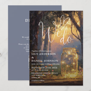 Invitación Nosotros hacemos Bodas de código QR en tarro de ma