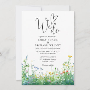 Invitación Nosotros hacemos flores silvestres Floral Todo en