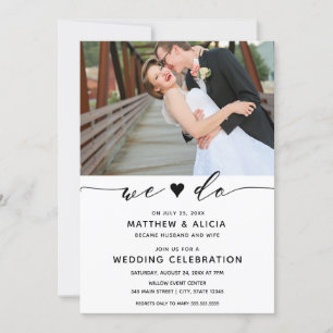 Invitación Nosotros hacemos recepción de boda