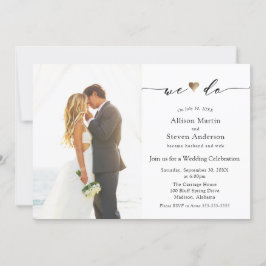Invitación Nosotros hacemos recepción de boda