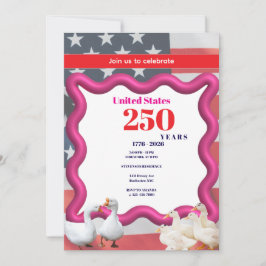 Invitación Nosotros Los Gansos Tontos Celebración Divertida 2