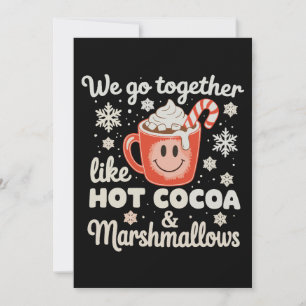 Invitación Nosotros Vamos Juntos Como Malvaviscos De Cocoa Ca