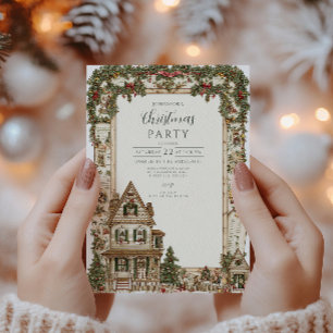 Invitación Nostálgica Casa de vacaciones