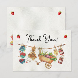 Invitación Nota de agradecimiento para la fiesta de bebé en e