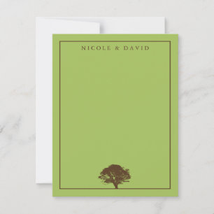 Invitación nota de agradecimiento personalizada para pareja d