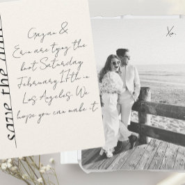 Invitación Nota de amor Guardar la fecha