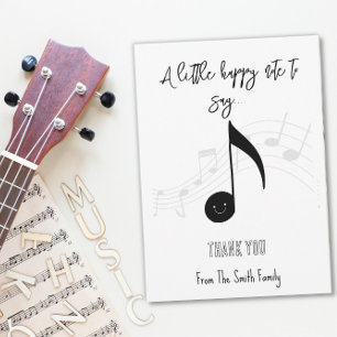 Invitación nota feliz regalo de profesor de música CARD HOLDE