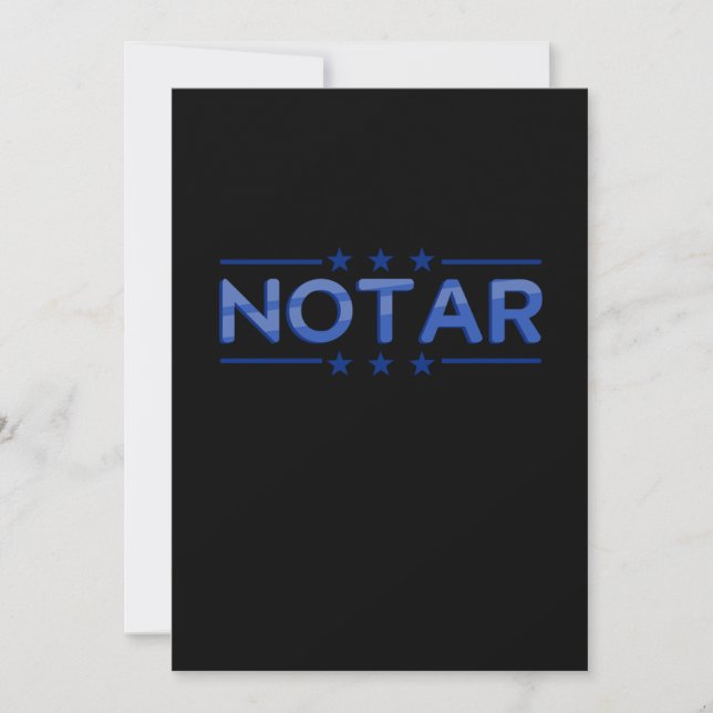 Invitación Notar notario notario público regalo de abogado de (Anverso)