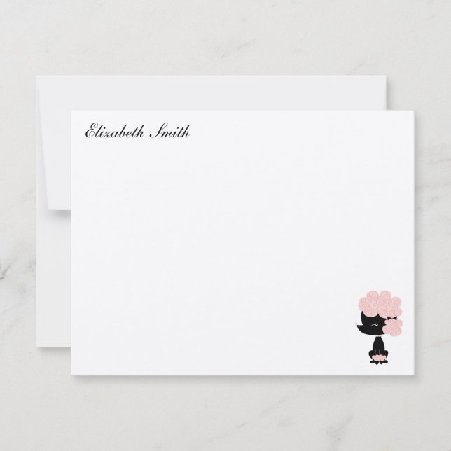 Invitación Notas de agradecimiento del Personalizado Francés  (Anverso)