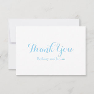 Invitación Notas de agradecimiento personalizadas Ocean Blue