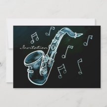Notas De Saxofón Y Música