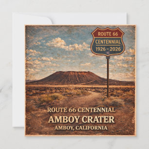 Invitación Notas de viaje del desierto de la ruta 66 del crát