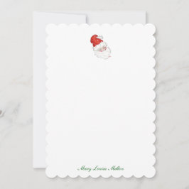 Invitación Notas Santa personalizadas