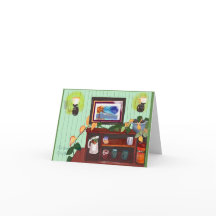 Notecard con interior acogedor