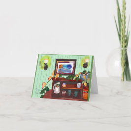 Invitación Notecard con interior acogedor
