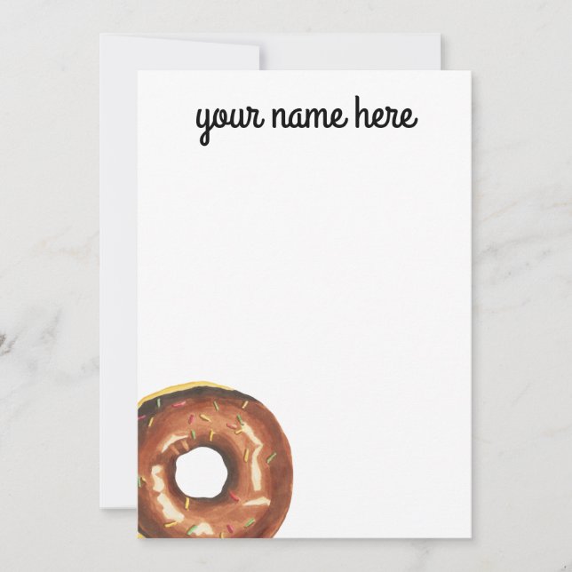 Invitación Notecnos de donut personalizados (Anverso)