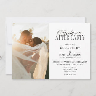 Invitación Nothing Fancy Just Love Wedding Invitation