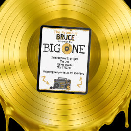 Invitación Notorious Big One Hip Hop 1st Birthday