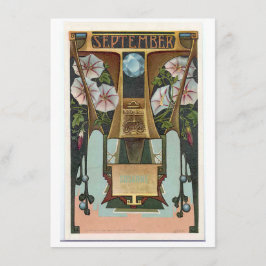 Invitación Noveau Septiembre Libra Zodiac cumpleaños Invitaci