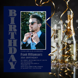 Invitación Novedades Modernas: Fiesta de cumpleaños de la fot