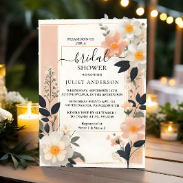 Invitación Novedades que hacemos ducha acrílica de novias cor