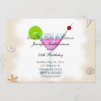 Invitación Novedades y cócteles Fiesta de cumpleaños I