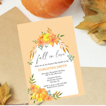 Novedia de otoño Shower Nupcial de Calabaza