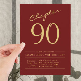 Invitación Novena Fiesta de Cumpleaños del Oro Rojo 90