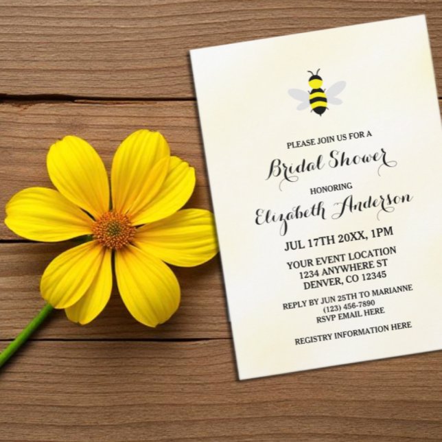 Invitación Novia A Bee Bridal Shower (Subido por el creador)