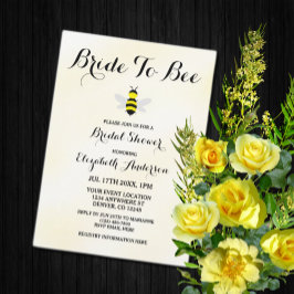 Invitación Novia A Bee Bridal Shower