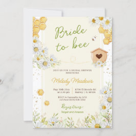 Invitación Novia a miel de abejorro Bumblebee ducha de novia 