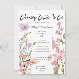 Invitación Novia a Punto de Florecer