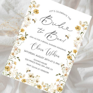 Invitación ¡Novia a ser! Despedida de soltera - Novia Abeja D