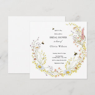 Invitación novia a ser verde, elegante ducha de novia