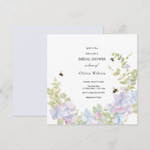 Invitación novia a ser verde, elegante ducha de novia