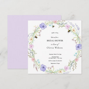 Invitación novia a ser verde, elegante ducha de novia