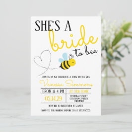 Invitación Novia amarilla a ducha nupcial