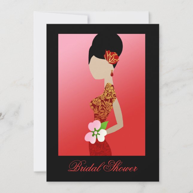 Invitación Novia asiática (Anverso)