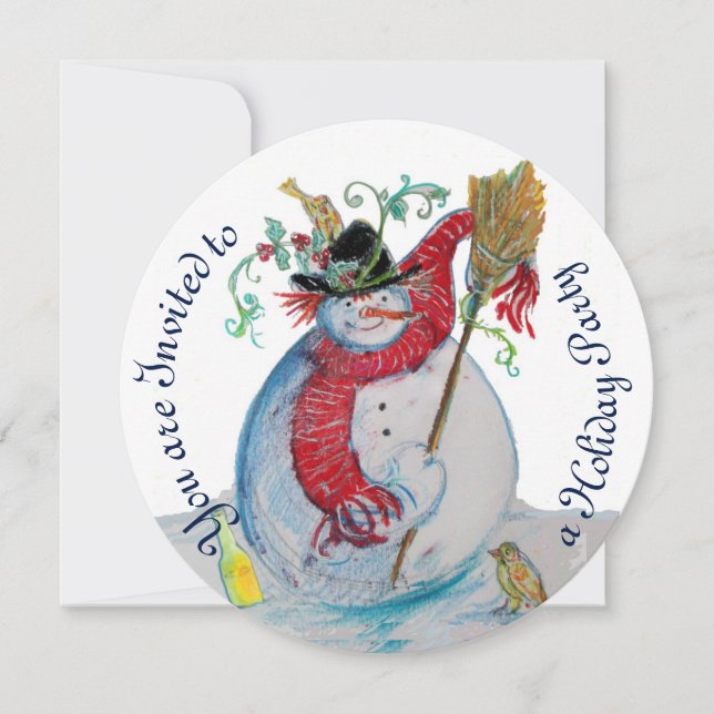 INVITACIÓN NOVIA BEBIDA CON AVES FIESTA DE VACACIONES DE INVI (Anverso)