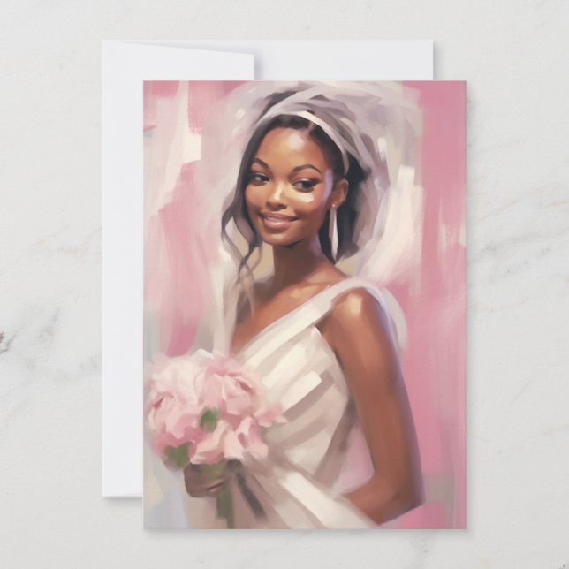 Invitación Novia Boda romántica (Anverso)