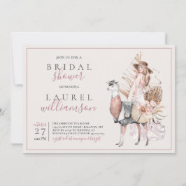Invitación Novia boho y ducha formal de novia llamada